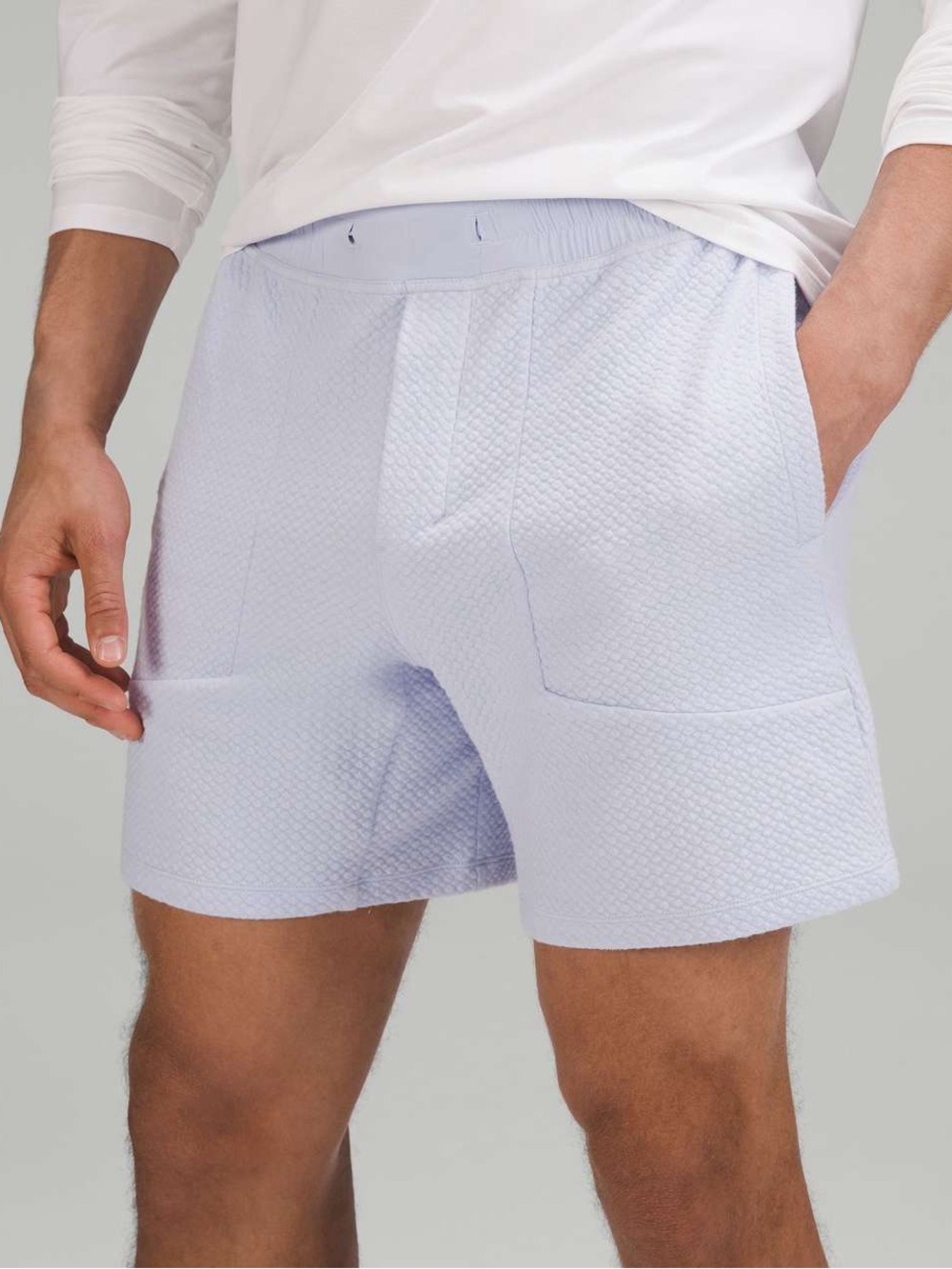 Men’s Lululemon At Ease Short 7" | Pastel Blue | Size Small | M7AWNS